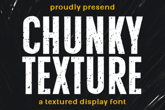 Bold Chunky Texture Fonts for Creative Design Projects