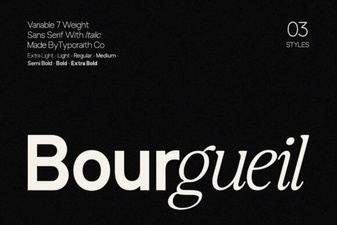 Bourgueil Font: Creative Typography for Elegant Design Projects