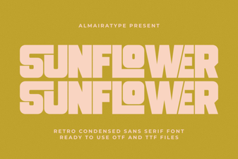 Creative Sunflower Fonts for Joyful Design Projects
