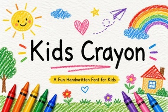 Creative Kids Crayon Font Ideas for Playful Projects