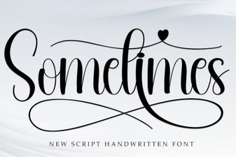 Sometimes Font: Creative Display Typography Ideas